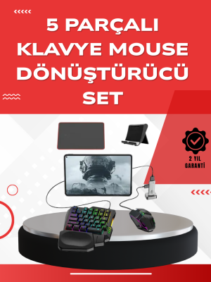 Android Uyumlu Oyun Klavye Mouse Seti | Taşınabilir & Dayanıklı