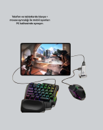 Profesyonel Mobil Oyun Seti | Yüksek DPI Mouse + Ergonomik Klavye - Görsel 5
