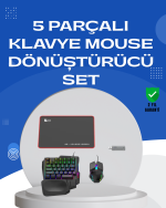 Profesyonel Mobil Oyun Seti | Yüksek DPI Mouse + Ergonomik Klavye