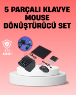 Mobil Oyuncu Aksesuar Seti | Kablosuz Düşük Gecikmeli Klavye & Mouse