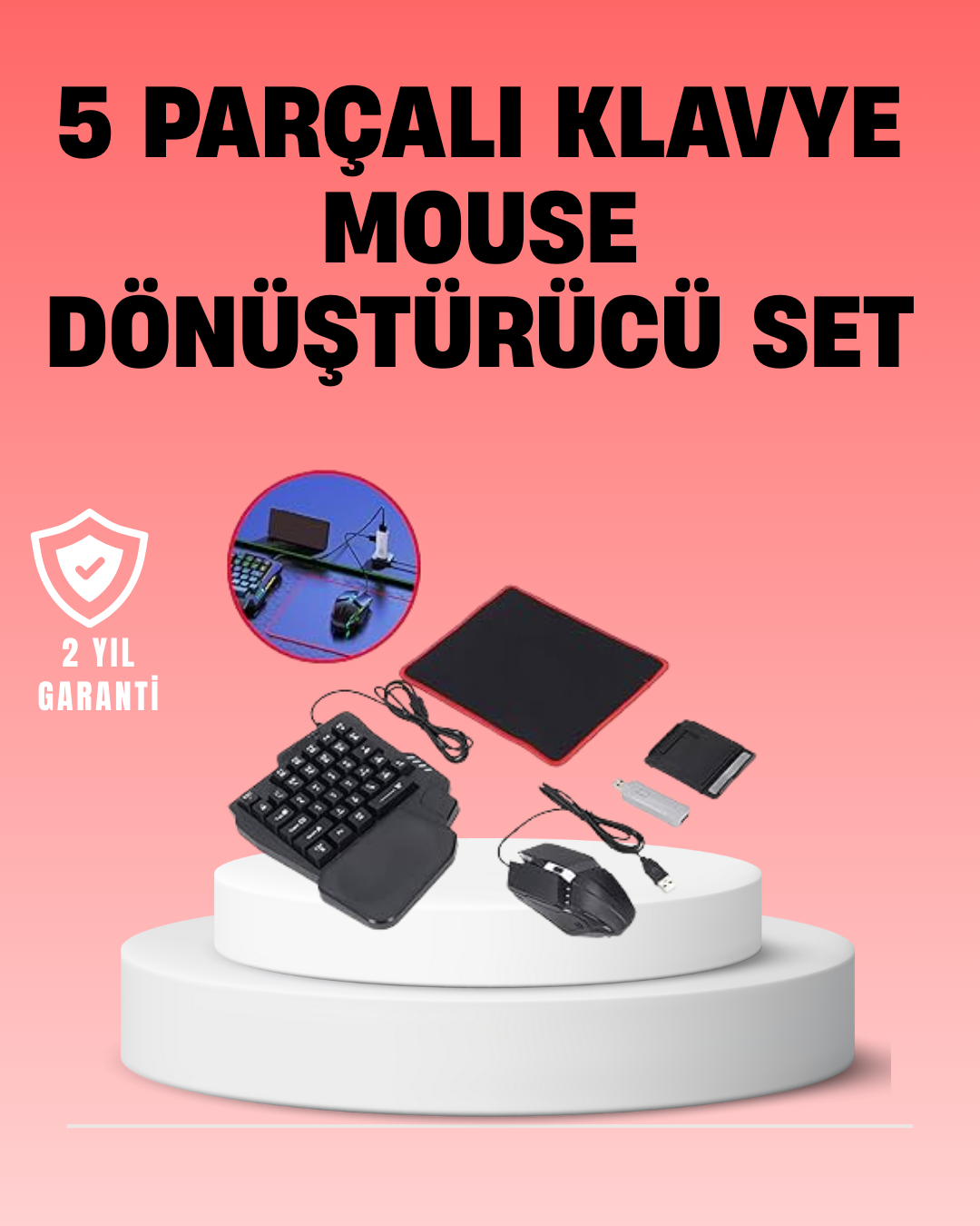 1210305_3-149.png Mobil Oyuncu Aksesuar Seti | Kablosuz Düşük Gecikmeli Klavye & Mouse - Görsel 1