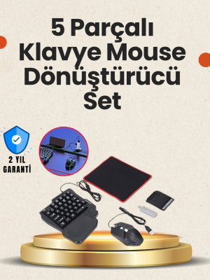 Bluetooth 5.3 Mobil Oyun Klavye Mouse Seti | FPS ve Battle Royale İçin