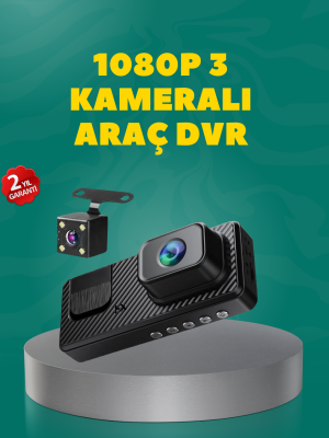 Full HD 1080P Araç Kamerası | Gece Görüşlü, Döngü Kayıt ve Geri Görüş