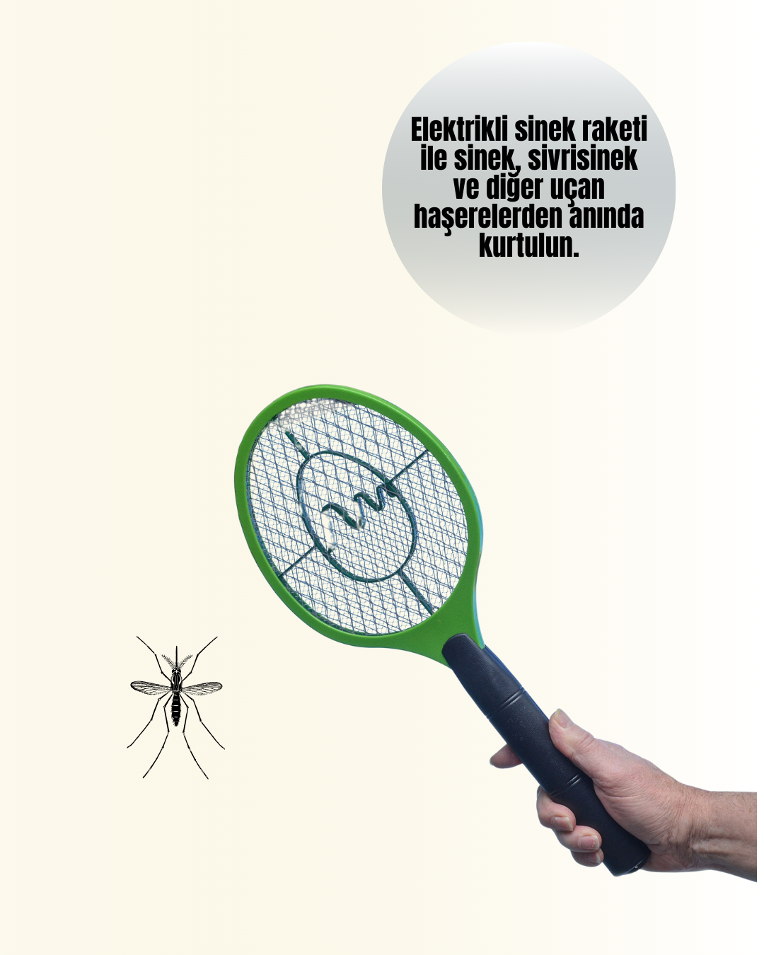 1210325_7-145.png Elektrikli Sinek Raketi | Yüksek Voltajlı, Güvenli ve Taşınabilir - Görsel 2