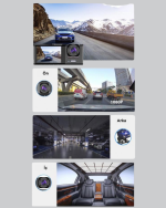 3 Kameralı Araç İçi Kayıt Cihazı  Suya ve Toza Dayanıklı Tasarım - Görsel 5