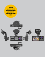 3 Kameralı Araç İçi Kayıt Cihazı  Suya ve Toza Dayanıklı Tasarım - Görsel 4