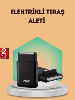 Çift Başlıklı Elektrikli Tıraş Makinesi | Suya Dayanıklı, Hafif ve Ergonomik