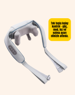 Kablosuz Boyun ve Omuz Masaj Aleti | Isıtmalı ve Yoğurmalı - Görsel 3