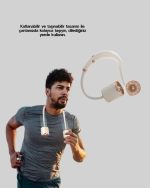 Katlanabilir Asılabilir Fan USB Şarjlı Hafif ve Sessiz Tasarım - Görsel 5