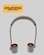 USB Şarjlı Katlanabilir Mini Boyun Fanı 1–3 Saat Kullanım - Görsel 2