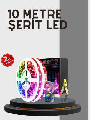 Su Geçirmez 10M Smart Şerit Led TV Arkası ve Oda Dekorasyonu İçin