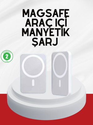 Şık Tasarımlı MagSafe Araç Telefon Tutucu Type-C Girişli
