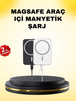 15W Kablosuz Şarj Destekli MagSafe Araç Tutucu Havalandırma Klipsli