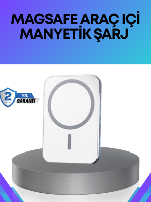 360° Döner Başlıklı MagSafe Araç Telefon Tutucu Hızlı Şarjlı