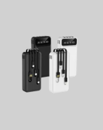 20.000mAh PD Powerbank LED Işık LCD Ekran Dahili Kablo Çoklu Giriş - Görsel 5