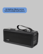 J-IPOX P520 Solar Enerjili Bluetooth Hoparlör FM Radyolu 8W Ses - Görsel 2