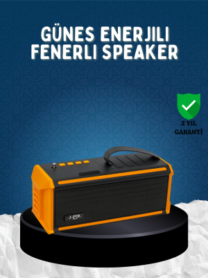 J-IPOX P520 Bluetooth Hoparlör 8W Güçlü Ses Solar Şarj FM Radyo