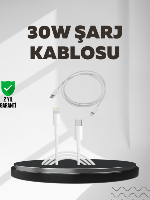 Yüksek Saflıkta Bakır Çekirdekli 30W Hızlı Şarj Kablosu