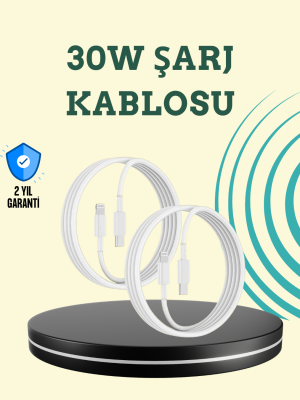 Aşırı Şarj ve Pil Koruması ile Akıllı Çipli Lightning Kablo 1.2m