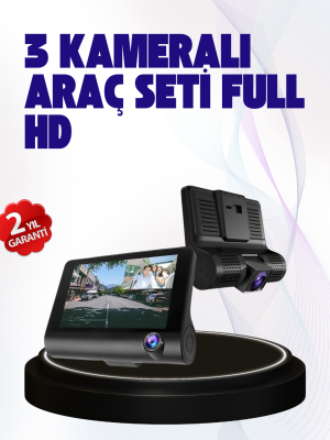 170° Geniş Açılı Araç Kamerası – 4.0” IPS Ekranlı Full HD DVR