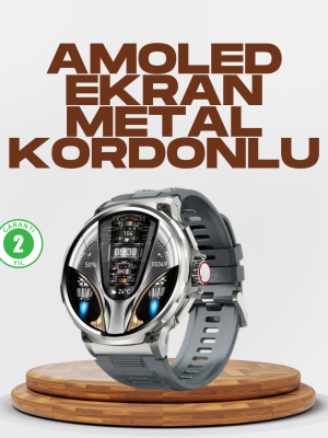 Şık Metal Kasa ve Değiştirilebilir Kordonlarla SW80 Smartwatch