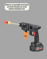 Akülü Basınçlı Yıkama Tabancası 450PSI Su Püskürtme Makinesi - Görsel 3