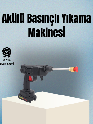 Taşınabilir Şarjlı Basınçlı Yıkama Tabancası Köpük Aparatlı