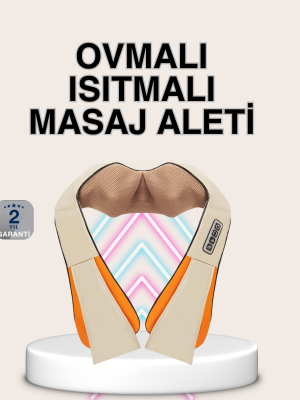 Bel Omuz Boyun Masaj Aleti Ovmalı Isıtmalı Kas Yorgunluğu Giderici