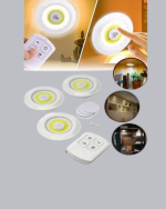 Uzaktan Kumanda İle Kontrol Edilebilen Yapışkanlı 3 Lü Kablosuz Led Spot Lamba - Görsel 5