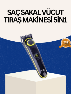 Şarjlı Sessiz Çalışan Saç ve Sakal Şekillendirici Profesyonel Erkek Tıraş Makinesi