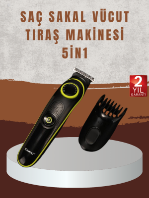 Profesyonel Erkek Saç Sakal Şekillendirme ve Vücut Bakım Seti Şarjlı Tıraş Makinesi