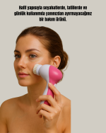 Derin Temizleme ve Masaj İçin 5 Başlıklı Yüz Cilt Bakım Aleti - Görsel 4