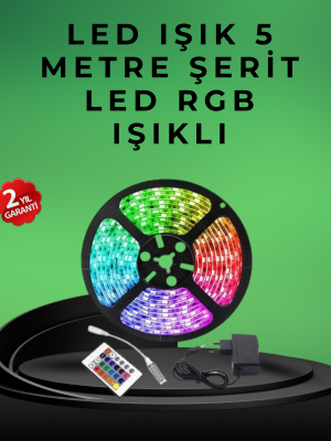 Pratik Kurulumlu 5 Metre Kumandalı Şerit LED