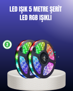 Enerji Tasarruflu RGB Şerit LED 5 Metre