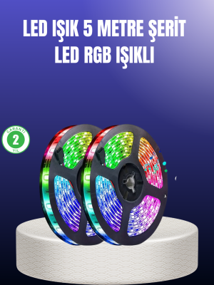 Enerji Tasarruflu RGB Şerit LED 5 Metre
