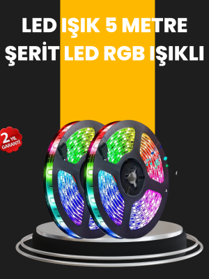 5 Metre Kumandalı Su Geçirmez Şerit LED