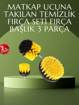 Matkap Ucu Temizlik Fırçası Seti Ev ve Araç İçin