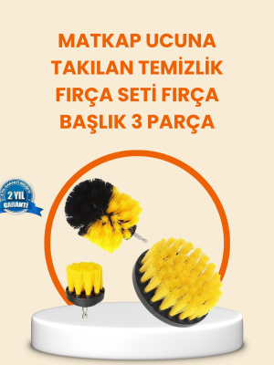 Matkap Ucu Fırça Seti Halı Fayans Zemin Temizliği