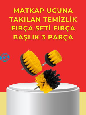 Matkap Ucu Temizlik Aparatı 3’lü Fırça Seti