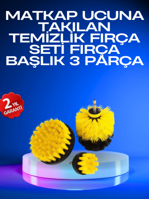 Profesyonel Matkap Ucu Temizlik Fırçası 3’lü Set