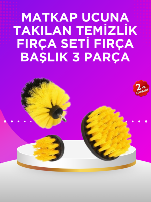 Matkap Ucu Temizlik Fırçası Seti Banyo Fayans Zemin İçin