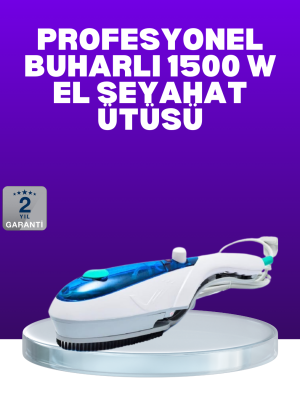 Kompakt Seyahat Tipi Buharlı Ütü Pratik Kırışıklık Açıcı