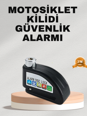 Ekonomik Alarm Disk Kilidi Motosiklet Scooter Bisiklet Güvenlik