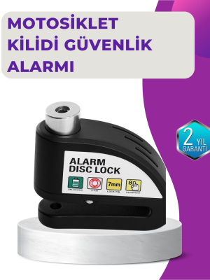 110 dB Alarm Disk Kilidi Motosiklet Scooter Bisiklet Güvenlik