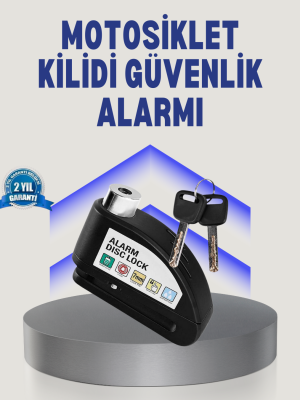 Disk Fren Kilidi Alarmlı Anti Hırsızlık Motosiklet Scooter Bisiklet
