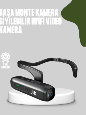 Başa Takılabilir 5K Spor ve Vlog Kamerası