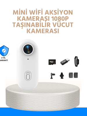 Suya ve Darbeye Dayanıklı Kompakt Spor Kamera 1080P