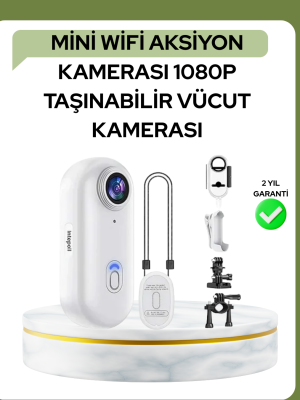 1080P WiFi Spor Kamerası Su Geçirmez Mini Aksiyon Kamera