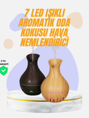 Led Işıklı Ultrasonik Oda Nemlendirici ve Uçucu Yağ Difüzörü