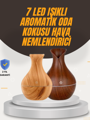 Aromaterapi Özellikli Ultrasonik Taşınabilir Oda ve Ofis Nemlendirici